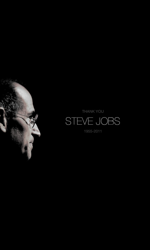 Thank you Steve Jobs wallpaper 480x800