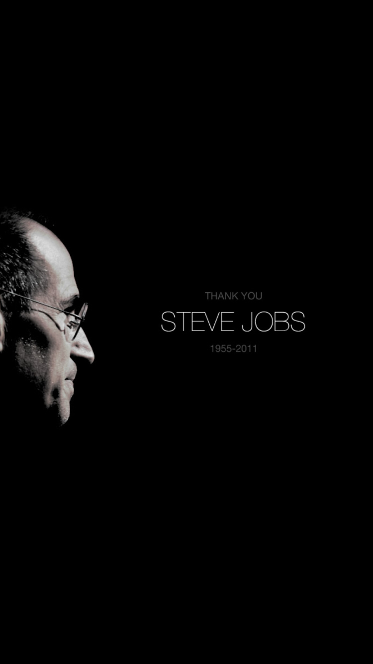 Thank you Steve Jobs wallpaper 750x1334