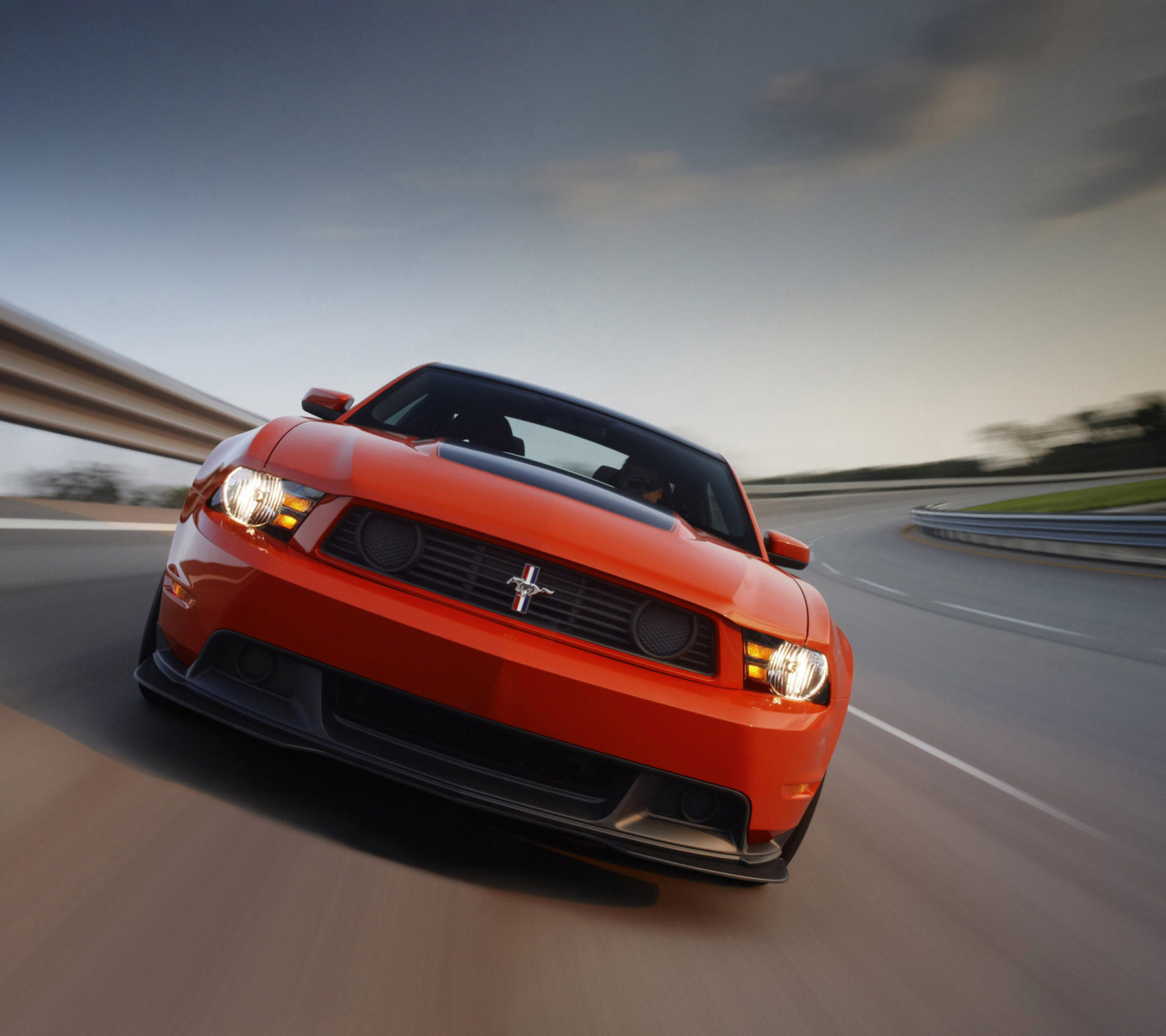 Red Cars Ford Mustang wallpaper 1440x1280