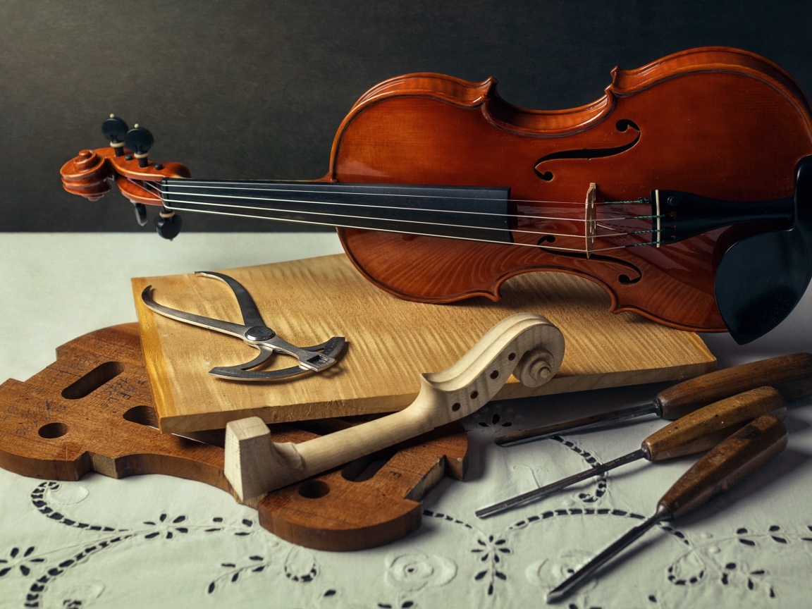 Das Violin making Wallpaper 1152x864