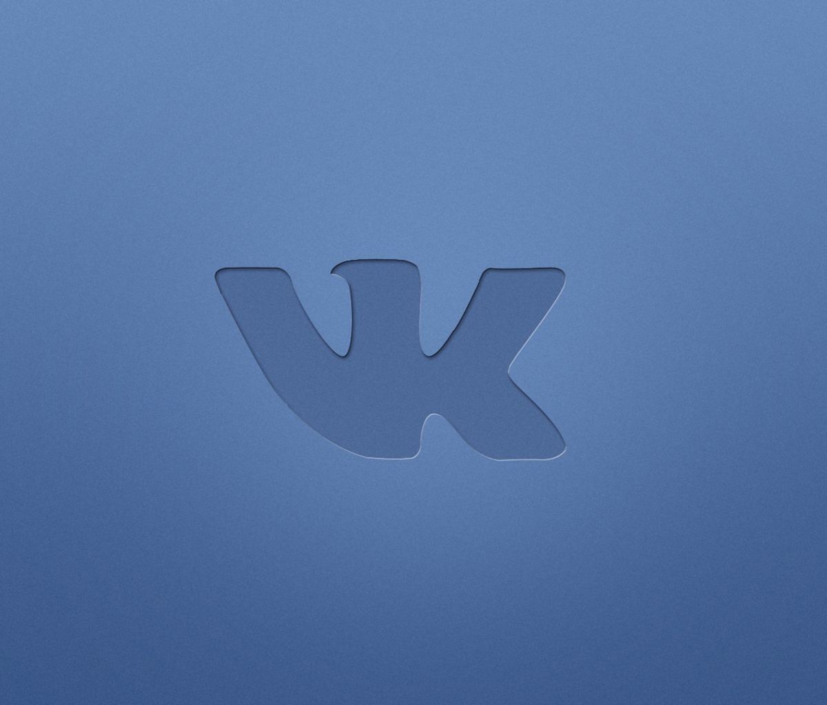 Blue Vkontakte Logo wallpaper 1200x1024