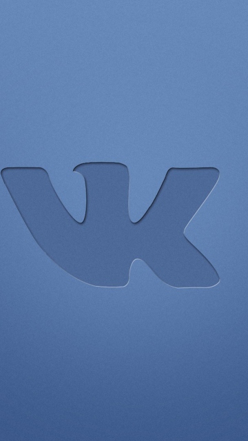 Das Blue Vkontakte Logo Wallpaper 360x640