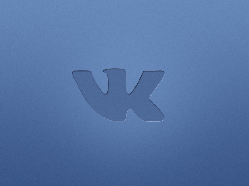 Blue Vkontakte Logo screenshot #1 800x600