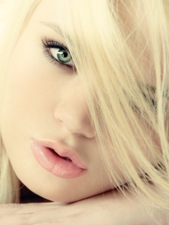 Blonde Woman wallpaper 240x320