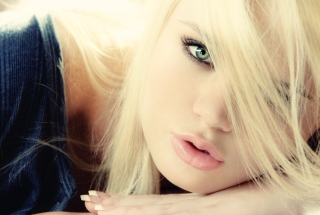 Blonde Woman Wallpaper for Android, iPhone and iPad