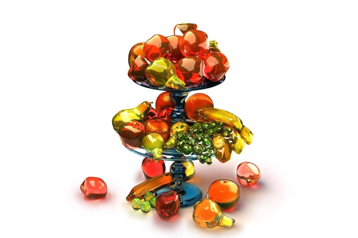 Screenshot №1 pro téma 3D Glass Fruits