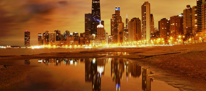 Screenshot №1 pro téma Evening In Chicago 720x320