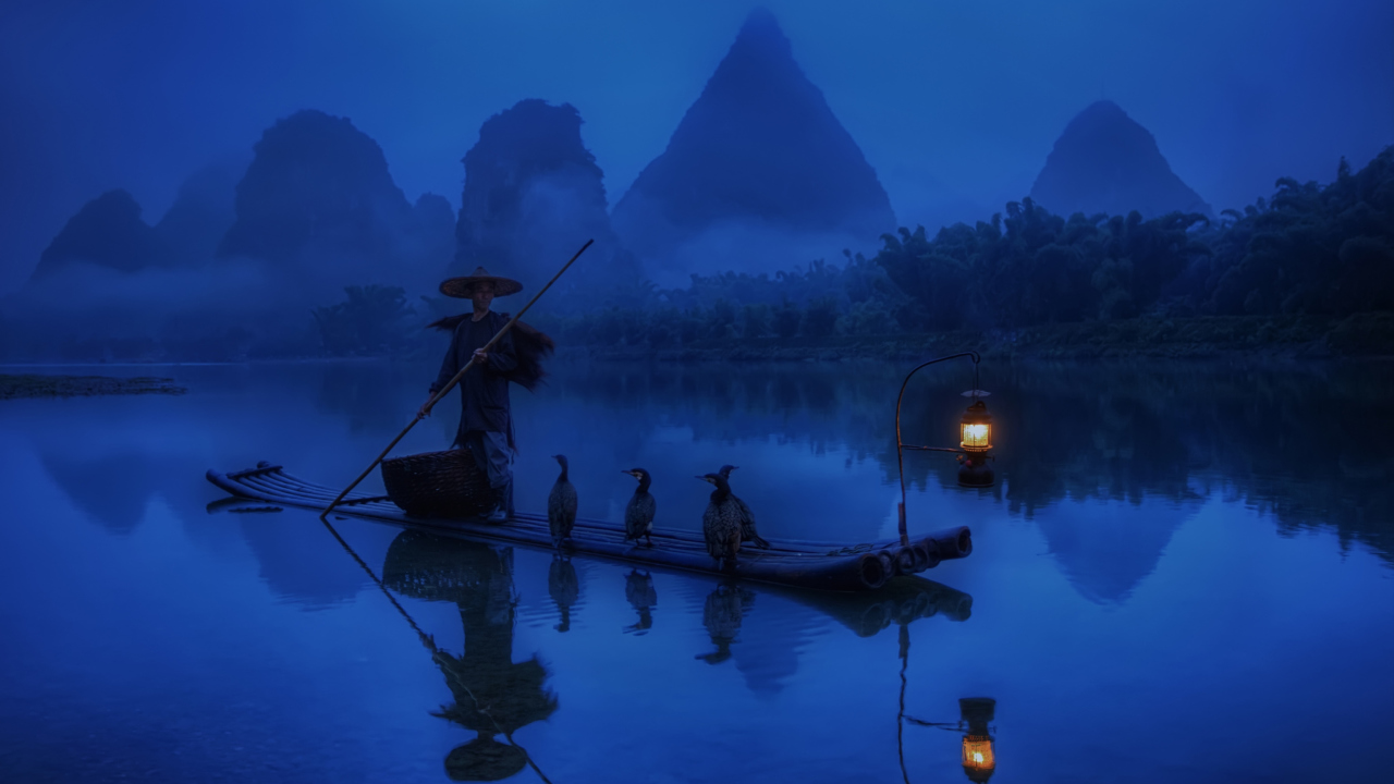 Screenshot №1 pro téma Chinese Fisherman 1280x720