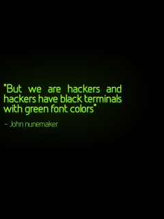 Fondo de pantalla But We Are Hackers 240x320