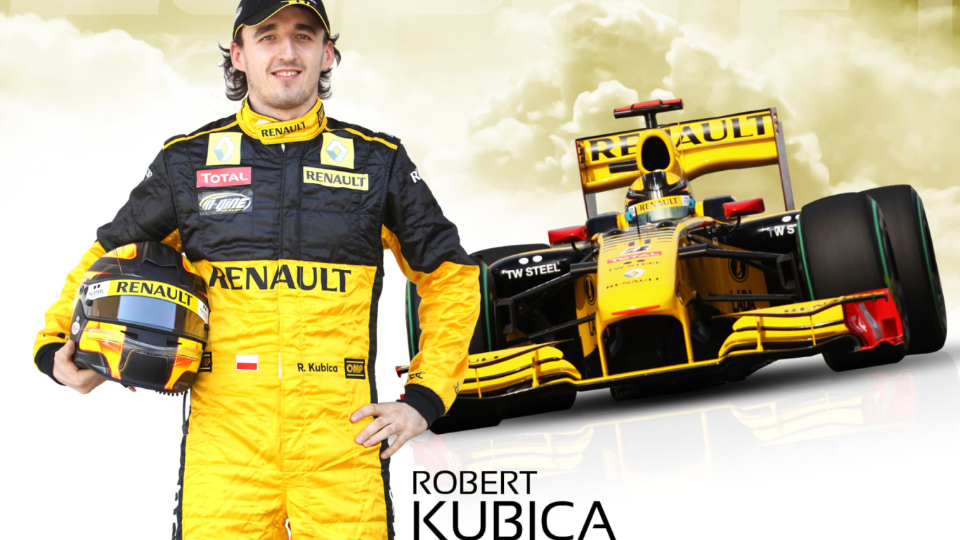 Screenshot №1 pro téma Renault Formula 1 - Robert Kubica 1366x768