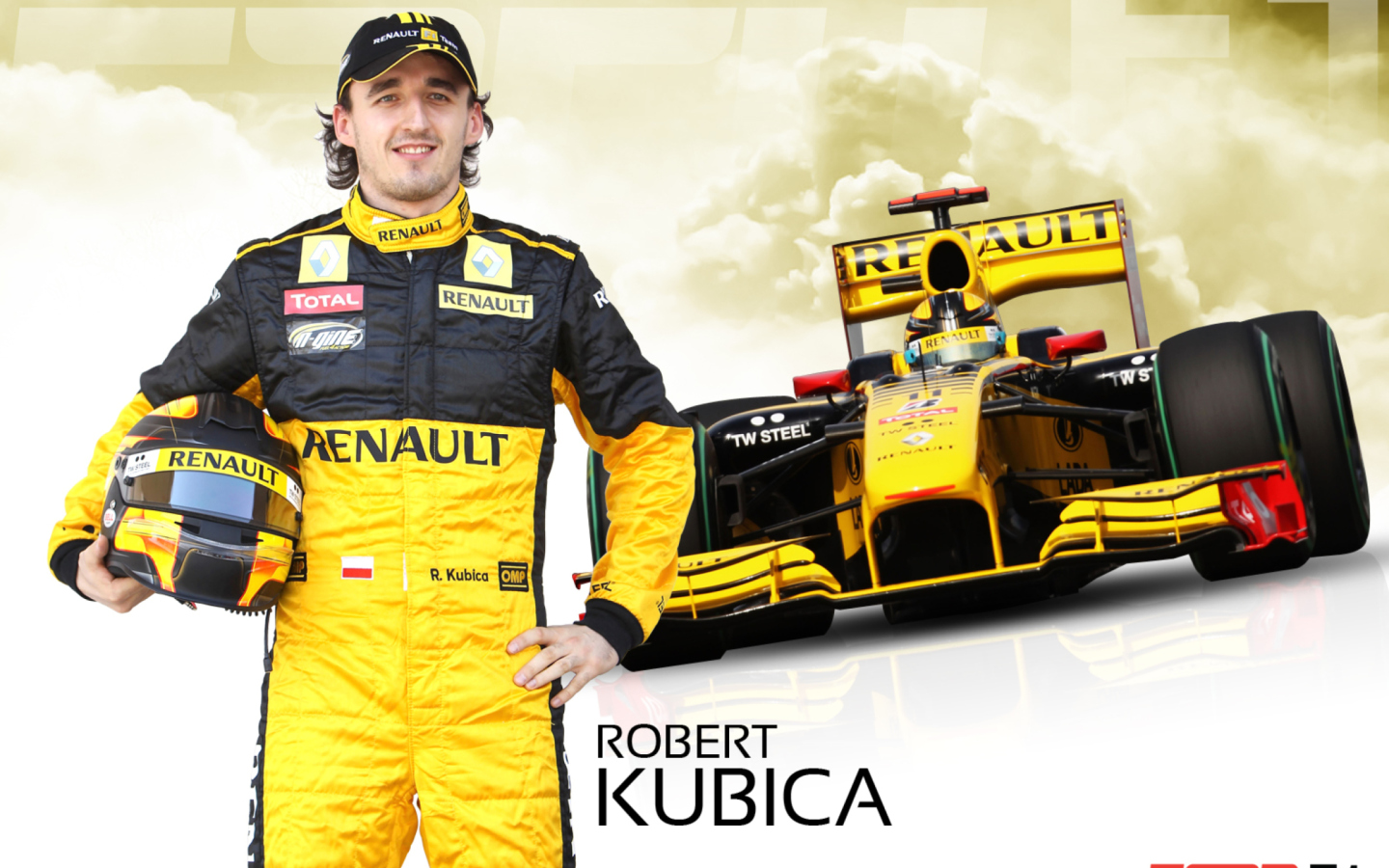 Fondo de pantalla Renault Formula 1 - Robert Kubica 1440x900