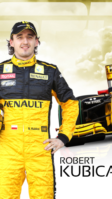 Обои Renault Formula 1 - Robert Kubica 360x640