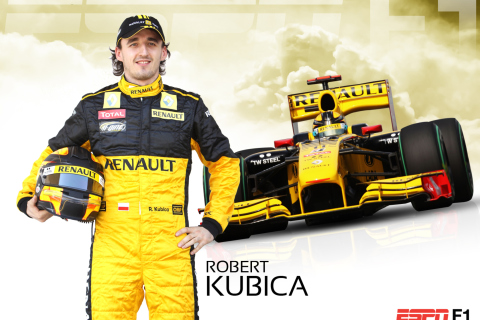 Renault Formula 1 - Robert Kubica wallpaper 480x320