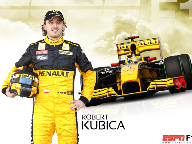 Обои Renault Formula 1 - Robert Kubica 640x480