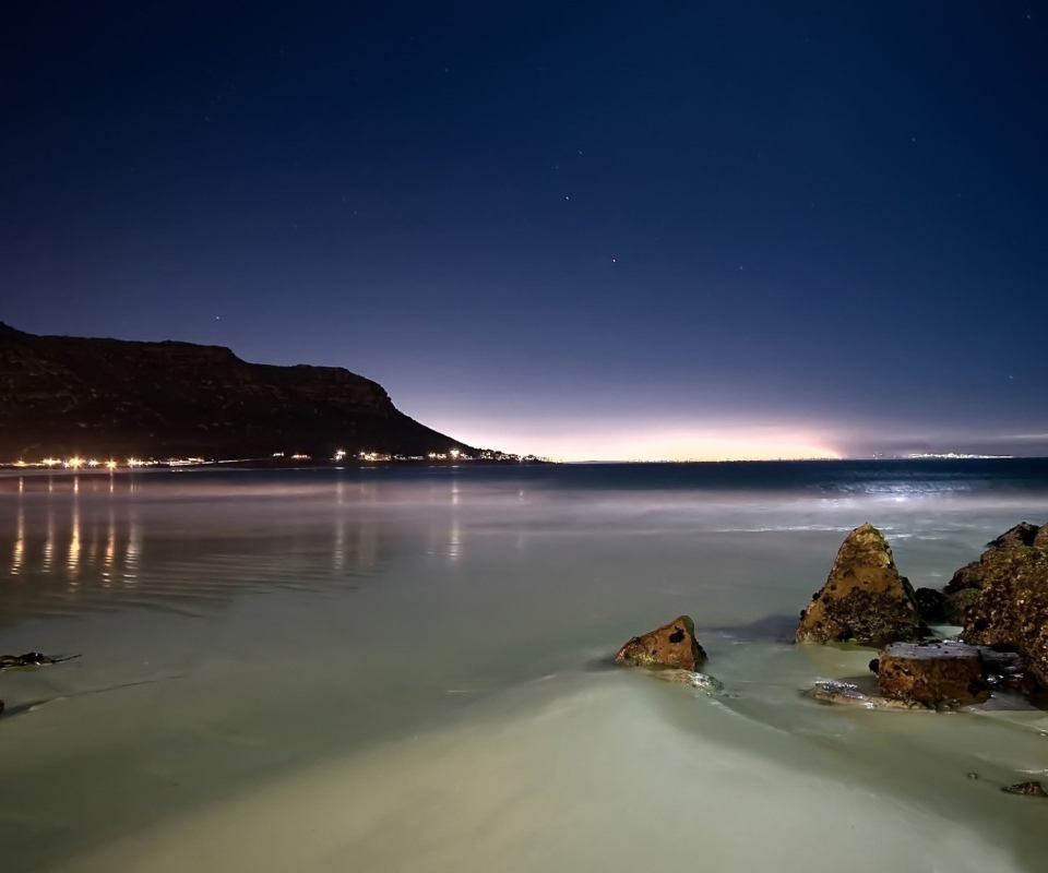 Das Beach At Night Wallpaper 960x800