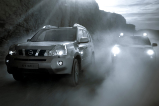 Nissan X-Trail in Fog - Obrázkek zdarma pro 220x176