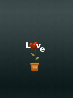 Fondo de pantalla Flower Of Love 240x320