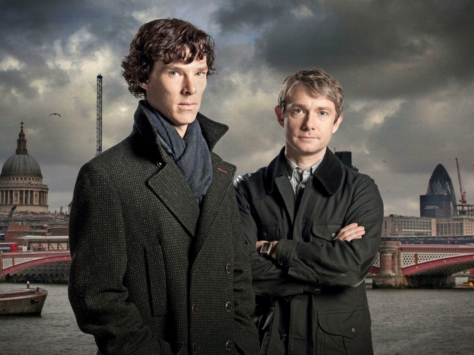 Benedict Cumberbatch Sherlock BBC TV series screenshot #1 1600x1200