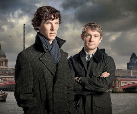 Das Benedict Cumberbatch Sherlock BBC TV series Wallpaper 480x400