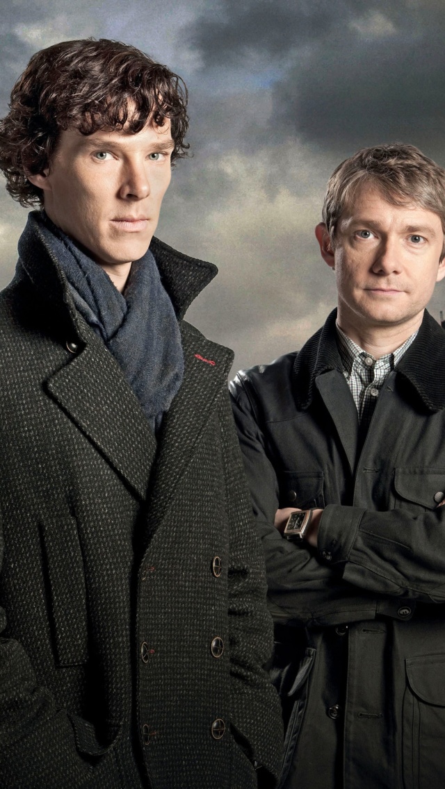 Das Benedict Cumberbatch Sherlock BBC TV series Wallpaper 640x1136