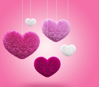 Kostenloses Fluffy Hearts Wallpaper für iPad 2