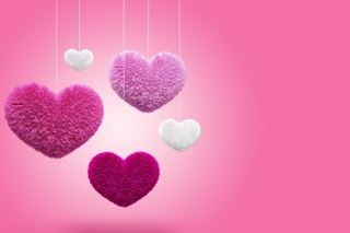 Fluffy Hearts - Obrázkek zdarma pro 1366x768