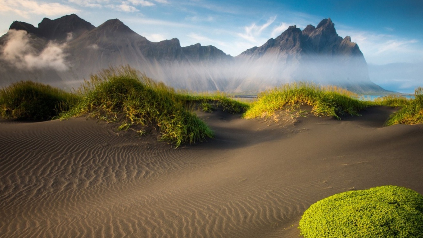 Screenshot №1 pro téma Icelandic Beach 1366x768