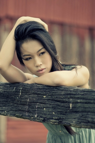 Screenshot №1 pro téma Asian Model Posing 320x480