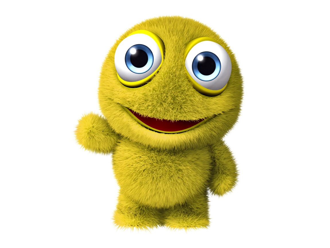 Screenshot №1 pro téma 3D Yellow Monster 1152x864