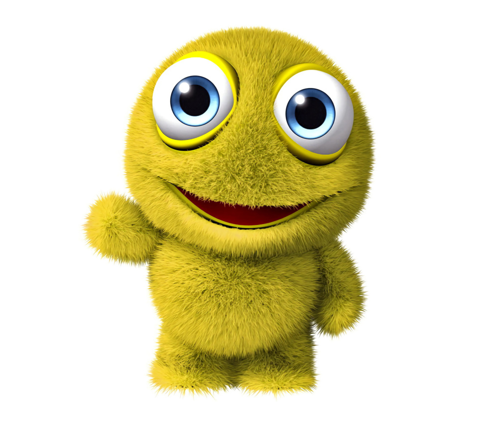 Sfondi 3D Yellow Monster 960x854