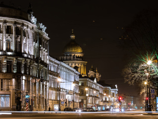 Das Saint Isaacs Cathedral in Petersburg Wallpaper 320x240