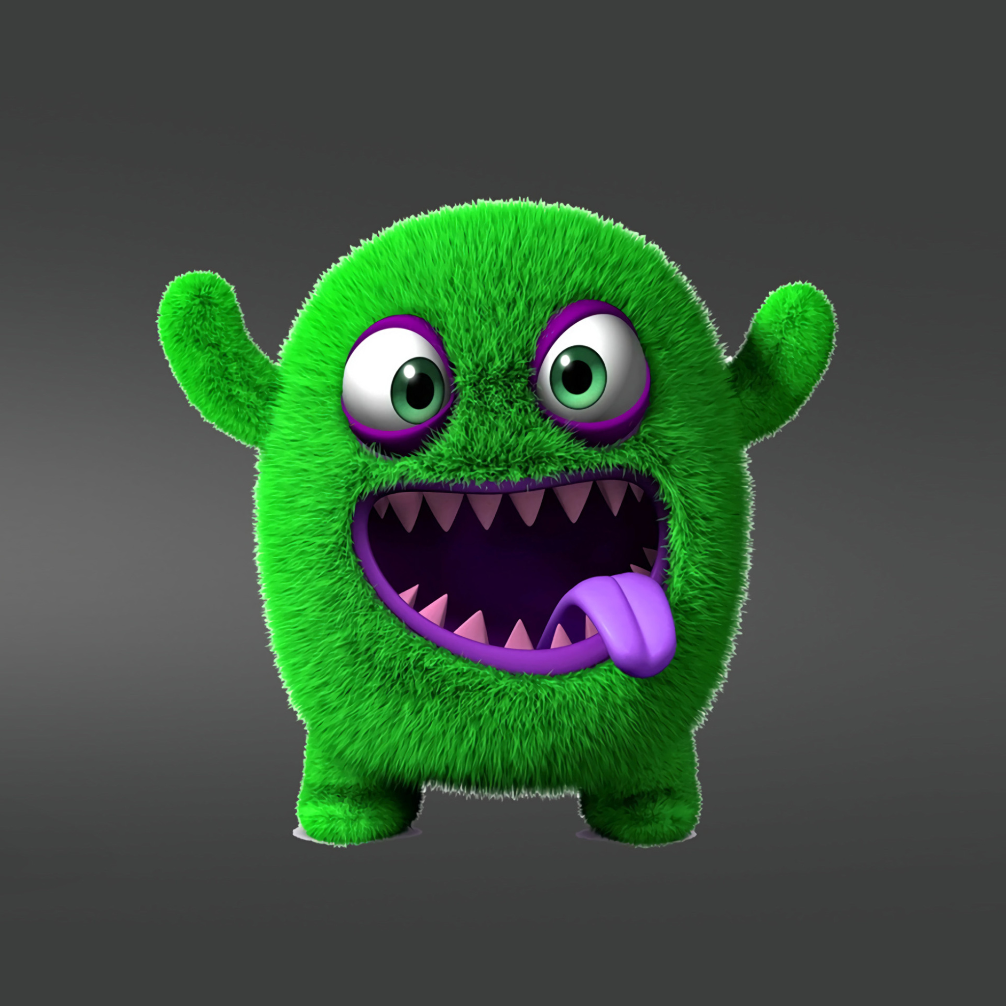 Fondo de pantalla Green Monster 2048x2048