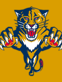 Обои Florida Panthers Logo 240x320