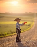 Children cowboys wallpaper 128x160