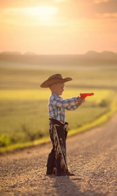 Children cowboys screenshot #1 240x400