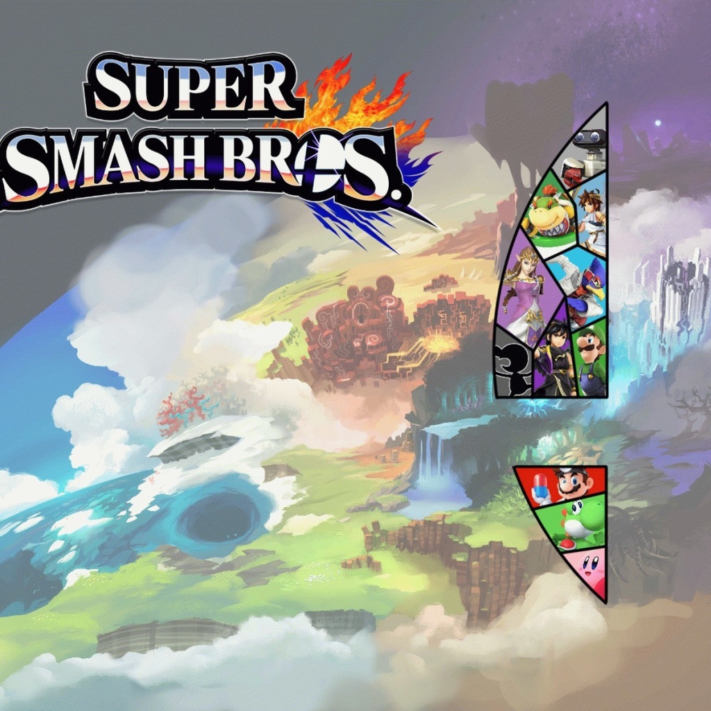 Das Super Smash Bros for Nintendo 3DS Wallpaper 1024x1024