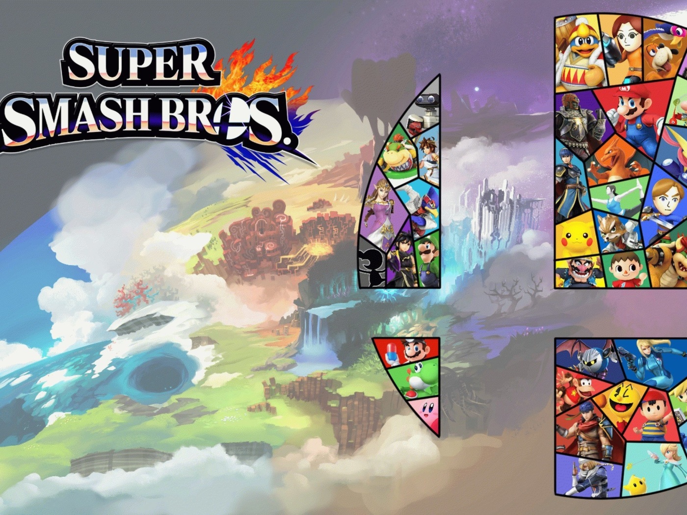 Das Super Smash Bros for Nintendo 3DS Wallpaper 1400x1050