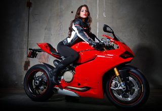 Biker Girl Background for Android, iPhone and iPad