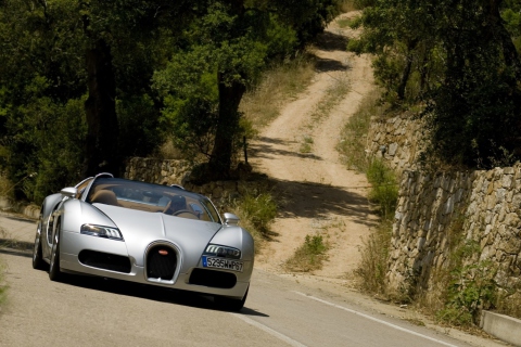 Fondo de pantalla Bugatti Veyron 16.4 Grand Sport 480x320