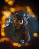 Das Guardians of the Galaxy Vol 2 Rocket Raccoon Superhero Wallpaper 128x160