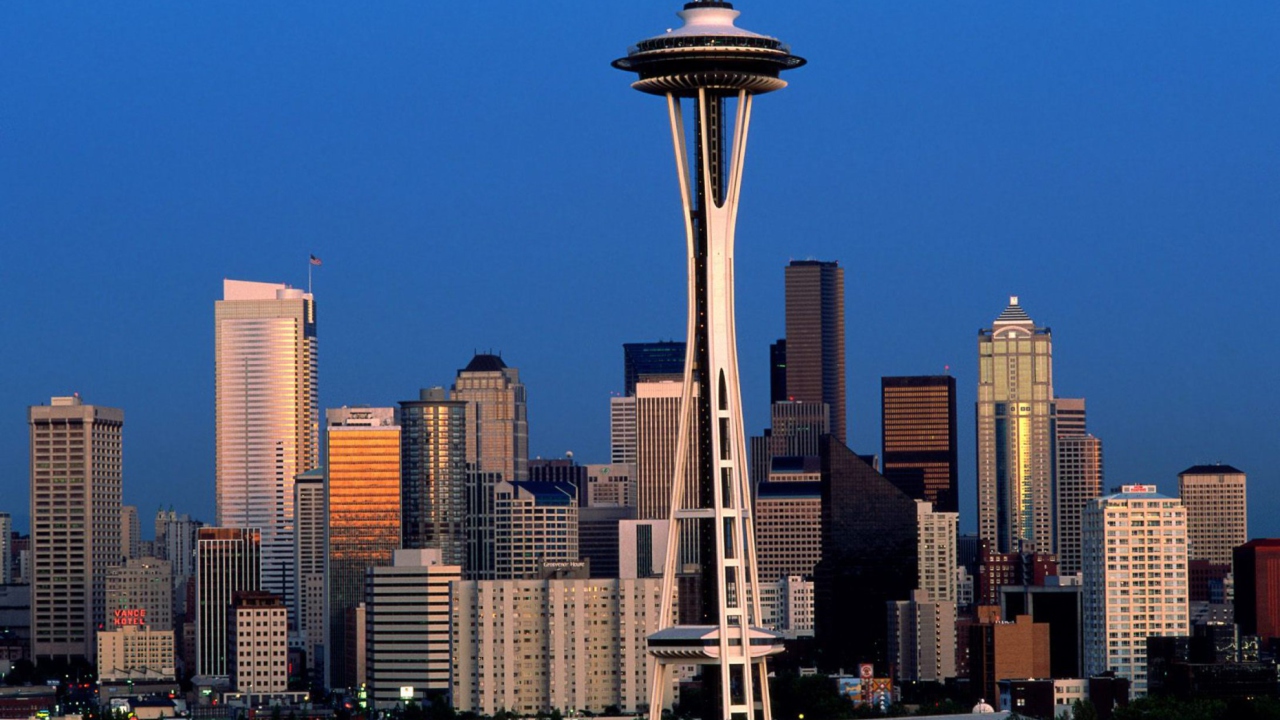 Screenshot №1 pro téma Seattle Space Needle 1280x720