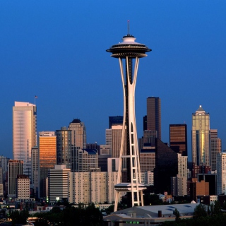 Seattle Space Needle Background for 2048x2048