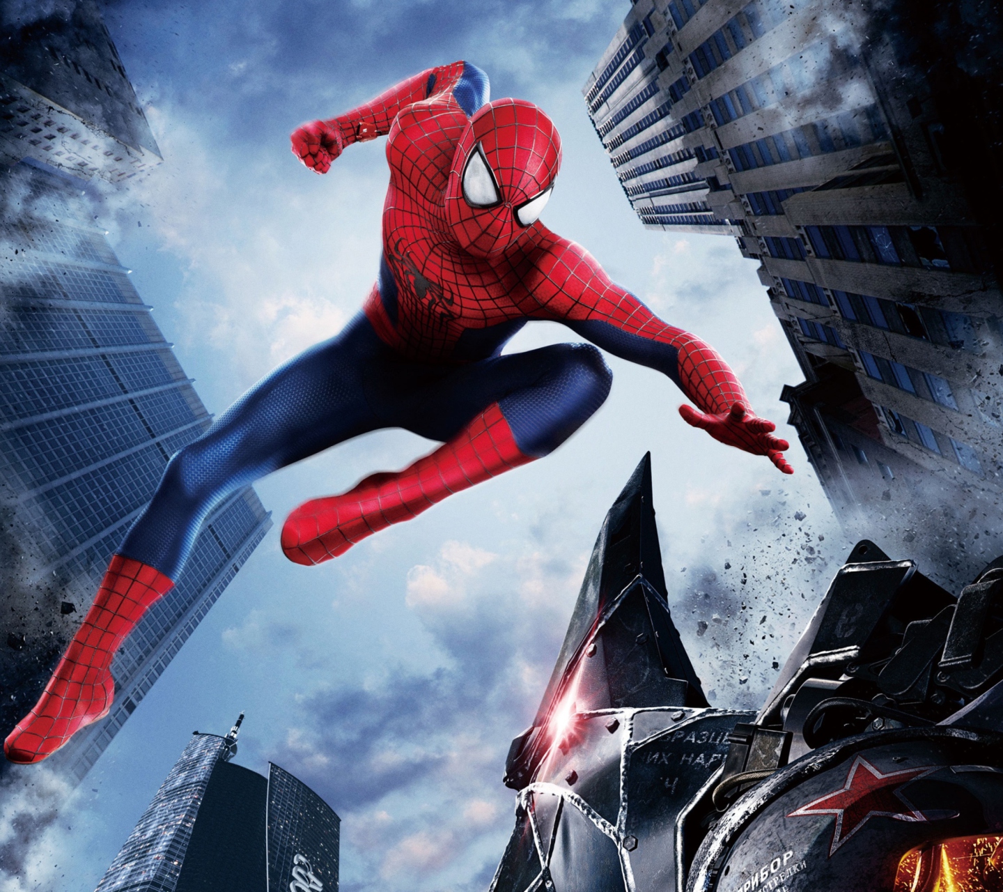 Fondo de pantalla The Amazing Spider Man 2014 Movie 1440x1280