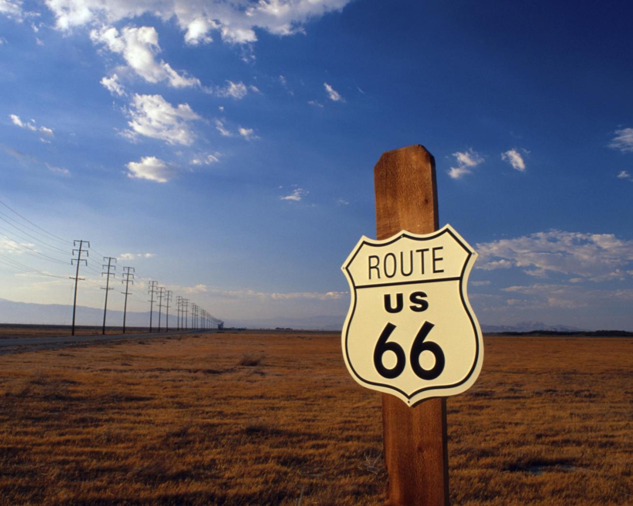 Обои America's Most Famous Route 66 1280x1024
