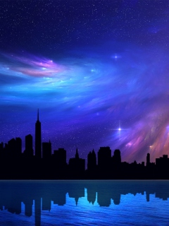 Screenshot №1 pro téma Chicago Night Cityscape 240x320