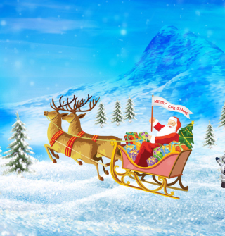 Kostenloses Santa Claus Wallpaper für iPad 2