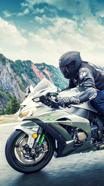 Kawasaki Ninja ZX 10R wallpaper 360x640