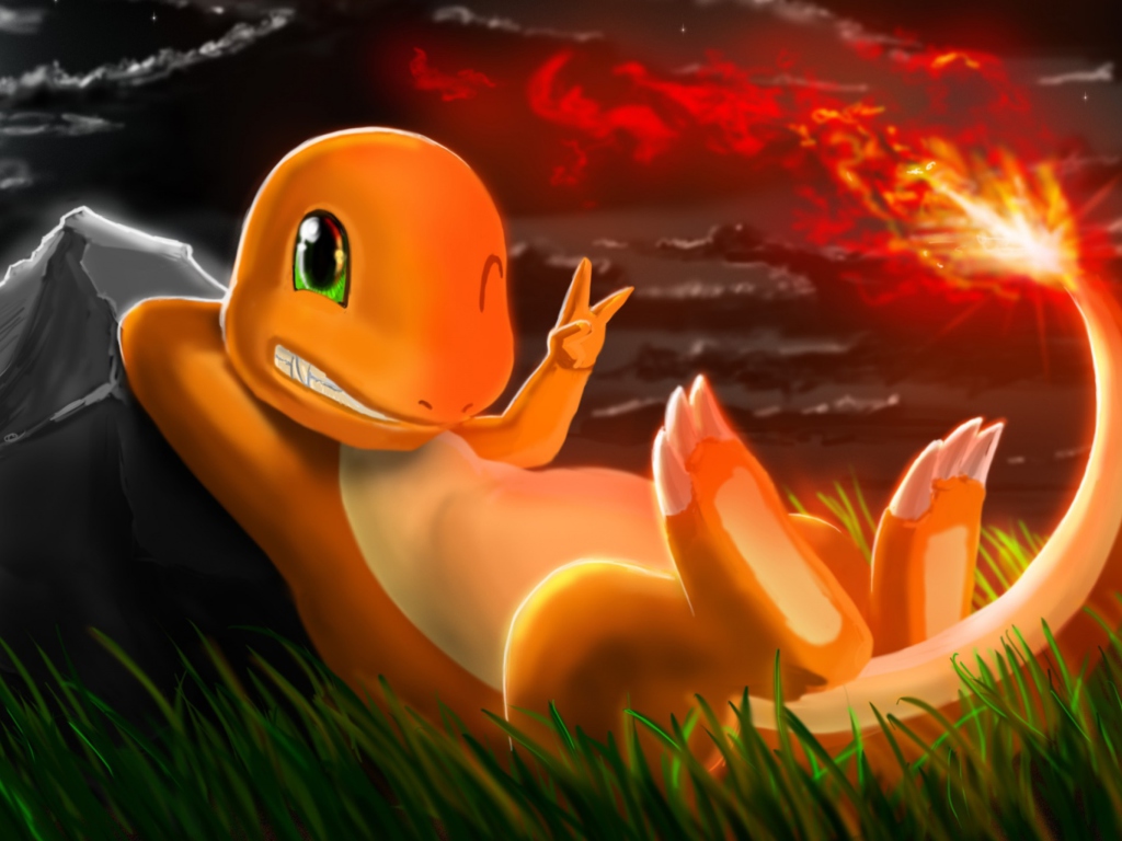 Screenshot №1 pro téma Charmander Pokemon 1024x768