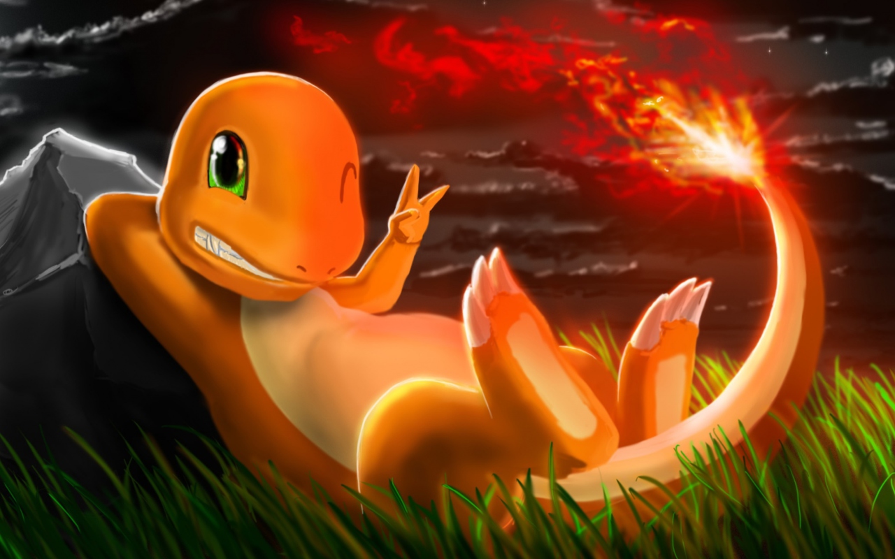 Screenshot №1 pro téma Charmander Pokemon 1280x800