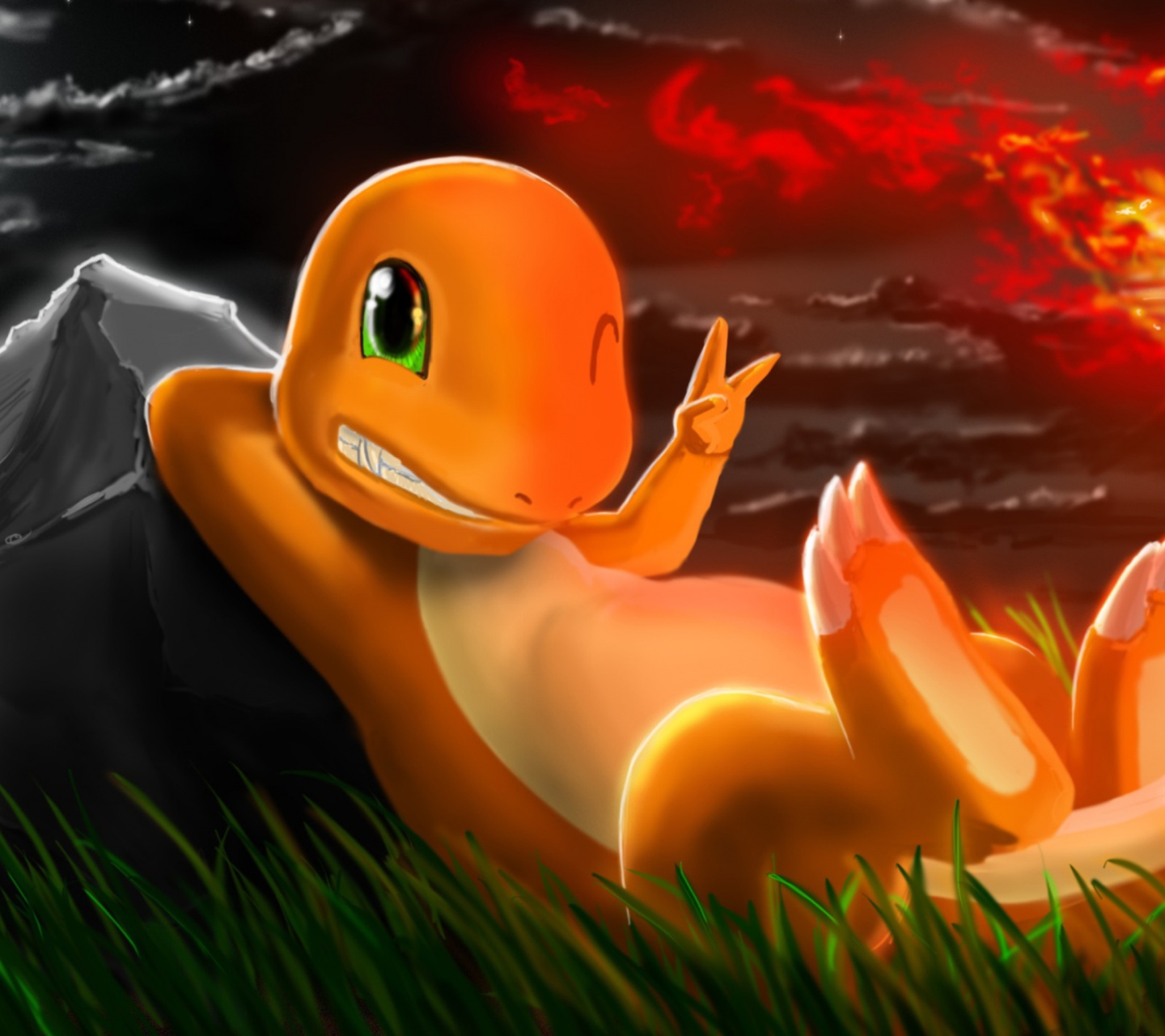 Screenshot №1 pro téma Charmander Pokemon 1440x1280